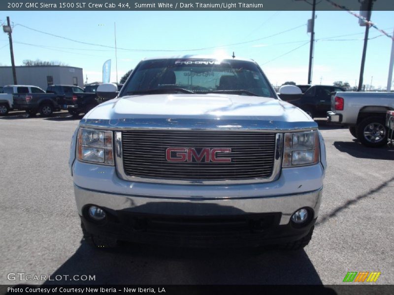 Summit White / Dark Titanium/Light Titanium 2007 GMC Sierra 1500 SLT Crew Cab 4x4