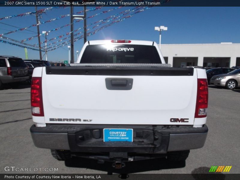 Summit White / Dark Titanium/Light Titanium 2007 GMC Sierra 1500 SLT Crew Cab 4x4