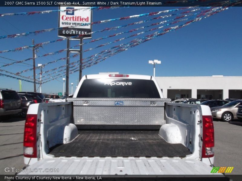 Summit White / Dark Titanium/Light Titanium 2007 GMC Sierra 1500 SLT Crew Cab 4x4