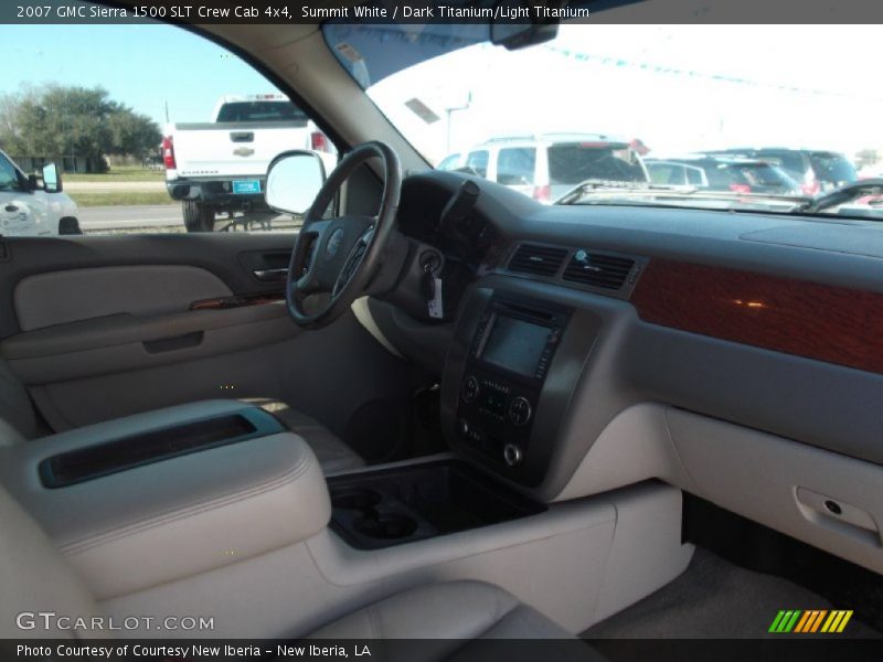 Summit White / Dark Titanium/Light Titanium 2007 GMC Sierra 1500 SLT Crew Cab 4x4