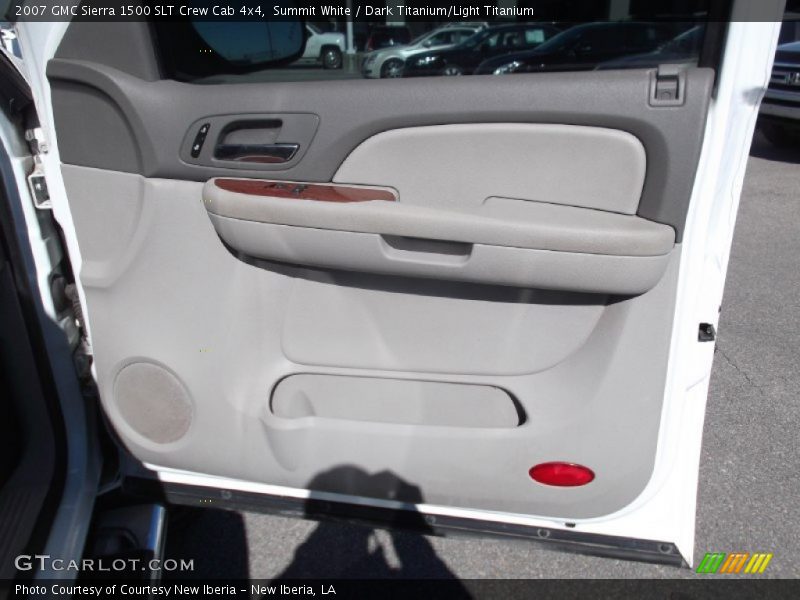 Summit White / Dark Titanium/Light Titanium 2007 GMC Sierra 1500 SLT Crew Cab 4x4