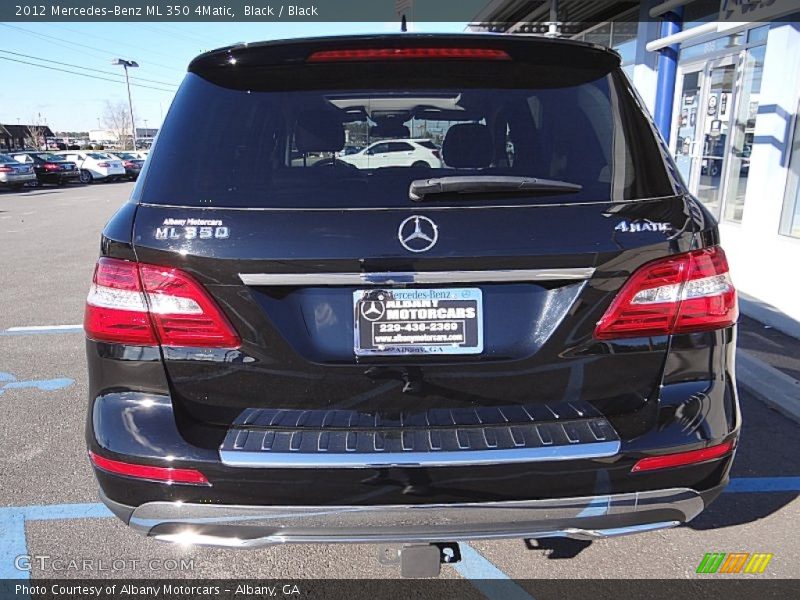 Black / Black 2012 Mercedes-Benz ML 350 4Matic