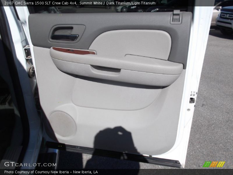 Summit White / Dark Titanium/Light Titanium 2007 GMC Sierra 1500 SLT Crew Cab 4x4