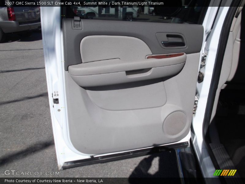 Summit White / Dark Titanium/Light Titanium 2007 GMC Sierra 1500 SLT Crew Cab 4x4
