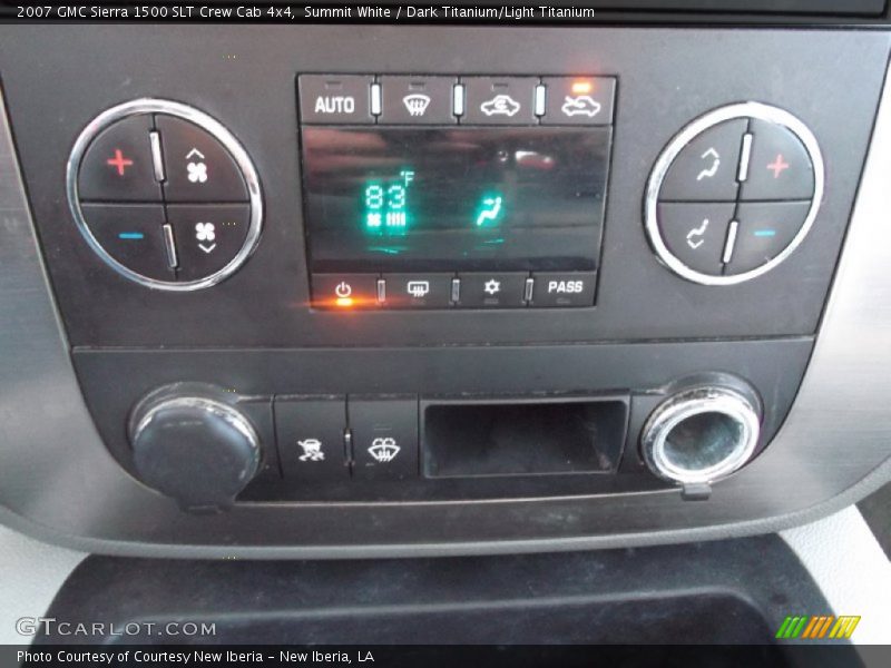 Summit White / Dark Titanium/Light Titanium 2007 GMC Sierra 1500 SLT Crew Cab 4x4