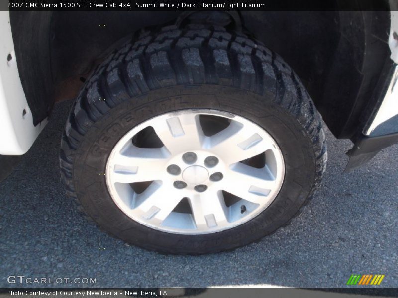 Summit White / Dark Titanium/Light Titanium 2007 GMC Sierra 1500 SLT Crew Cab 4x4