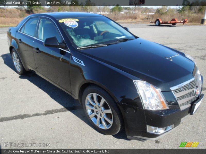 Black Raven / Ebony 2008 Cadillac CTS Sedan