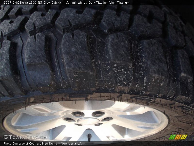 Summit White / Dark Titanium/Light Titanium 2007 GMC Sierra 1500 SLT Crew Cab 4x4