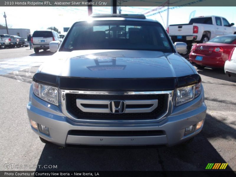 Alabaster Silver Metallic / Gray 2010 Honda Ridgeline RTL