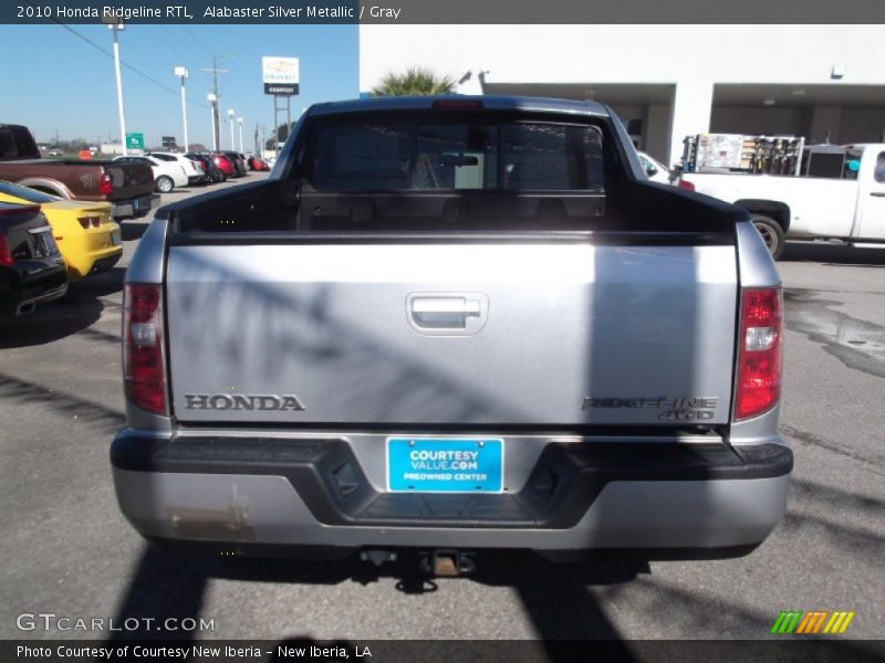 Alabaster Silver Metallic / Gray 2010 Honda Ridgeline RTL