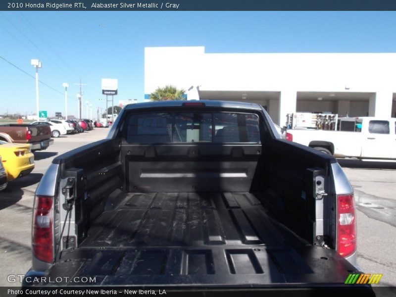 Alabaster Silver Metallic / Gray 2010 Honda Ridgeline RTL