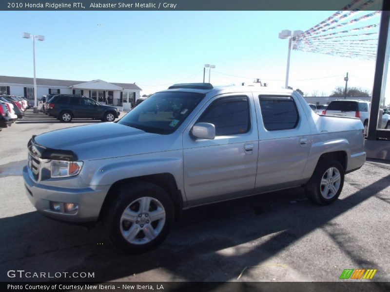 Alabaster Silver Metallic / Gray 2010 Honda Ridgeline RTL