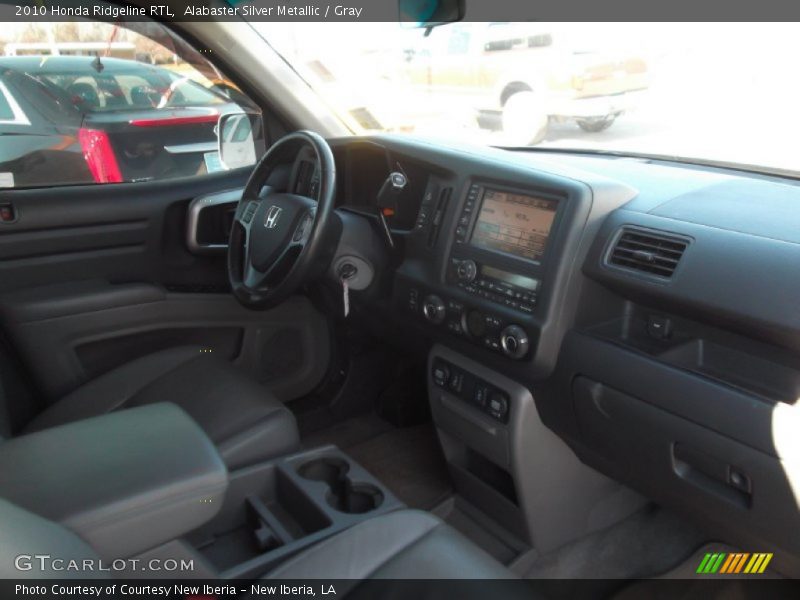 Alabaster Silver Metallic / Gray 2010 Honda Ridgeline RTL