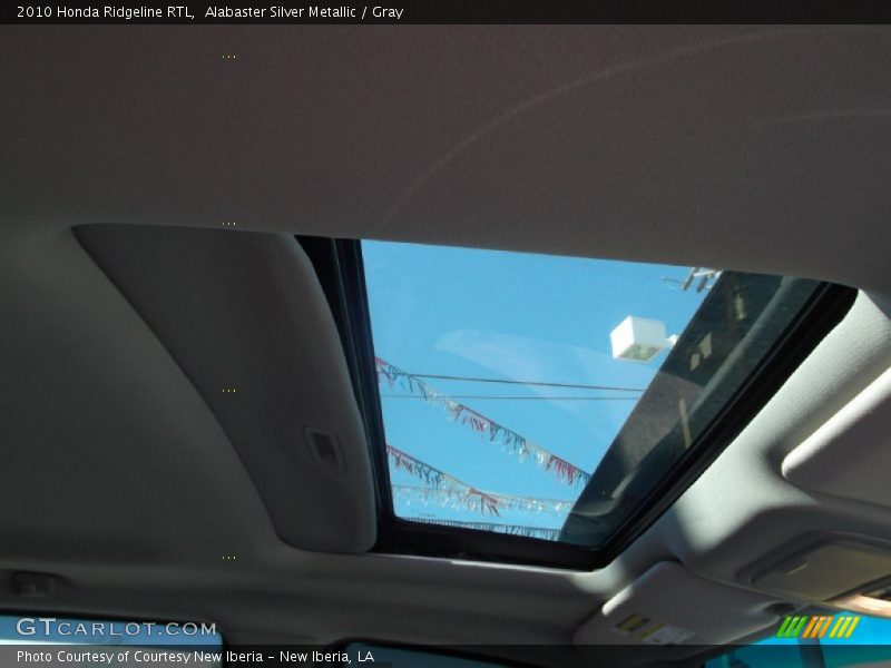 Alabaster Silver Metallic / Gray 2010 Honda Ridgeline RTL