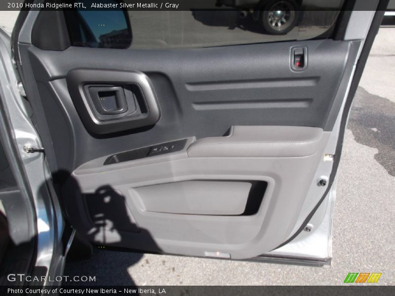 Alabaster Silver Metallic / Gray 2010 Honda Ridgeline RTL