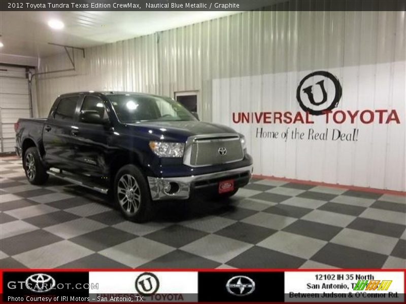 Nautical Blue Metallic / Graphite 2012 Toyota Tundra Texas Edition CrewMax