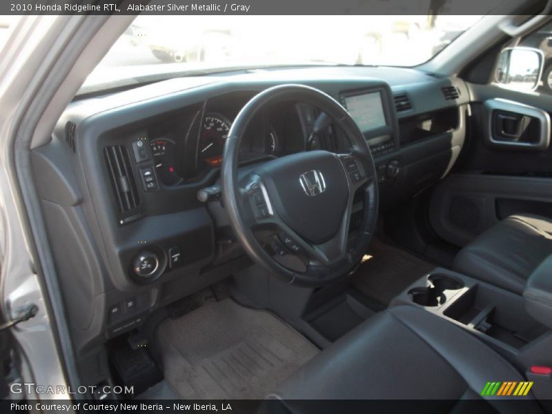 Alabaster Silver Metallic / Gray 2010 Honda Ridgeline RTL
