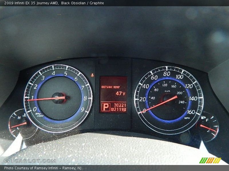 Black Obsidian / Graphite 2009 Infiniti EX 35 Journey AWD