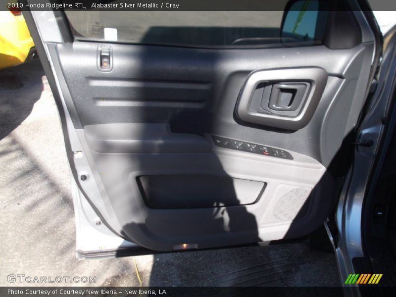 Alabaster Silver Metallic / Gray 2010 Honda Ridgeline RTL