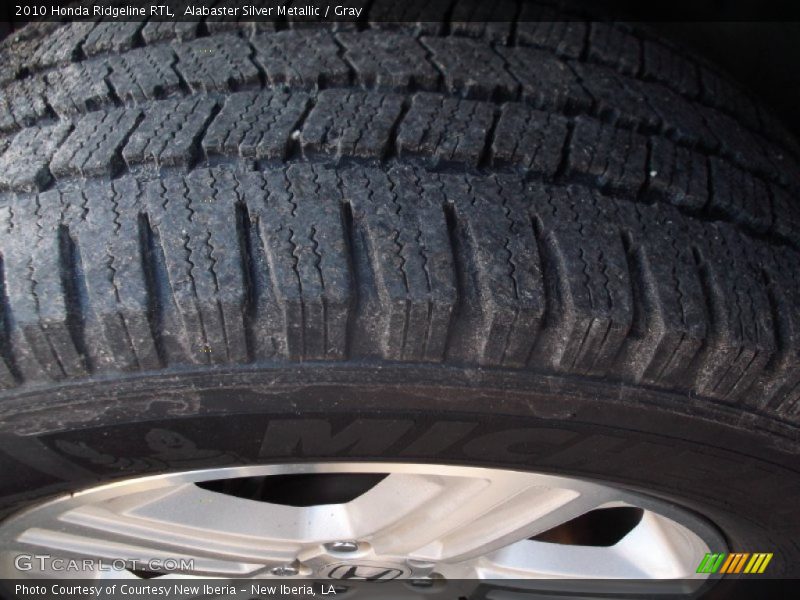Alabaster Silver Metallic / Gray 2010 Honda Ridgeline RTL