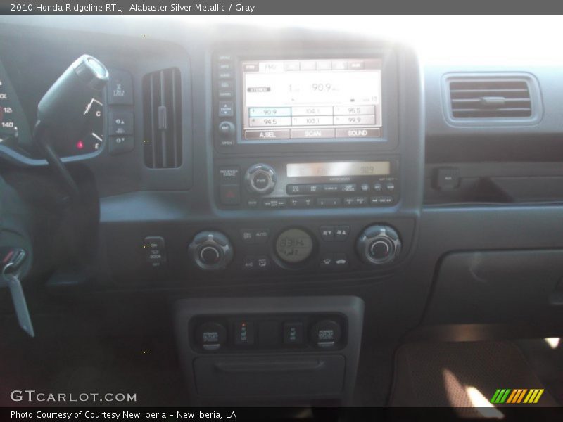 Alabaster Silver Metallic / Gray 2010 Honda Ridgeline RTL