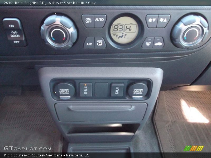 Alabaster Silver Metallic / Gray 2010 Honda Ridgeline RTL