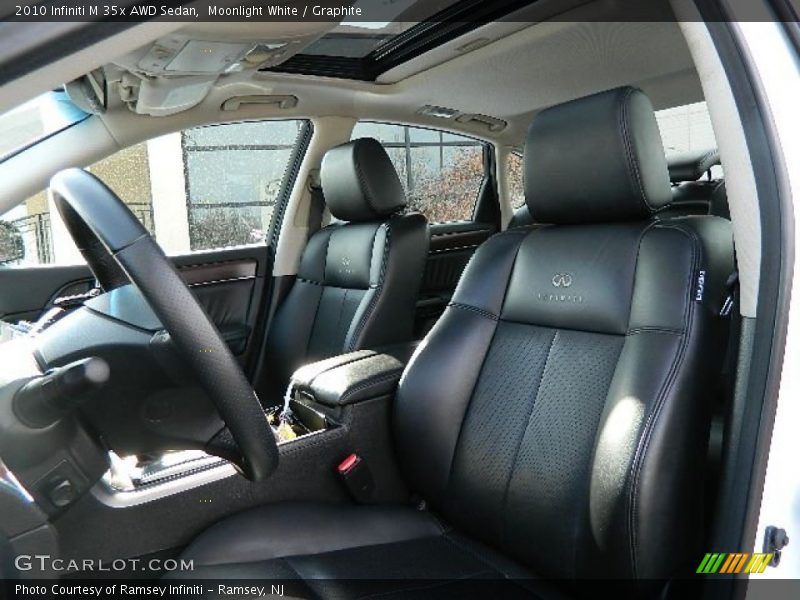 Moonlight White / Graphite 2010 Infiniti M 35x AWD Sedan