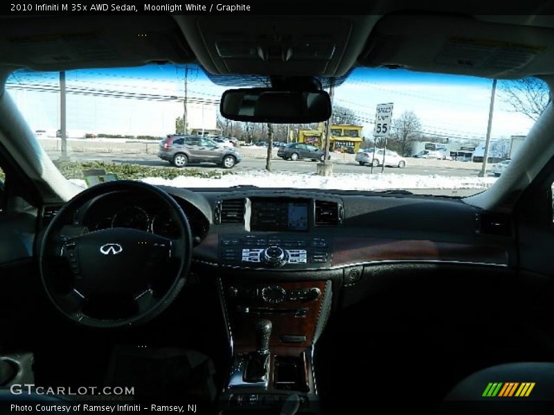 Moonlight White / Graphite 2010 Infiniti M 35x AWD Sedan