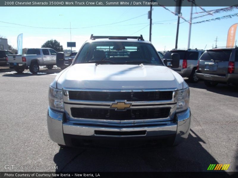 Summit White / Dark Titanium 2008 Chevrolet Silverado 3500HD Work Truck Crew Cab