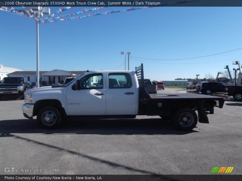 Summit White / Dark Titanium 2008 Chevrolet Silverado 3500HD Work Truck Crew Cab