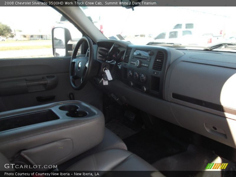 Summit White / Dark Titanium 2008 Chevrolet Silverado 3500HD Work Truck Crew Cab