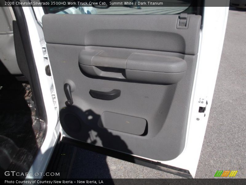 Summit White / Dark Titanium 2008 Chevrolet Silverado 3500HD Work Truck Crew Cab