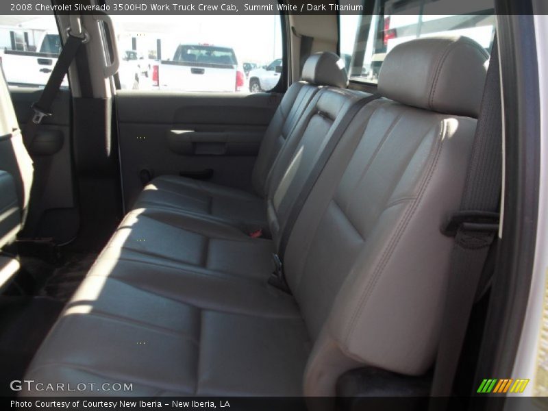 Summit White / Dark Titanium 2008 Chevrolet Silverado 3500HD Work Truck Crew Cab
