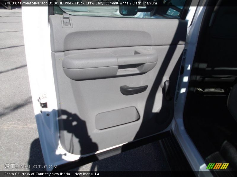 Summit White / Dark Titanium 2008 Chevrolet Silverado 3500HD Work Truck Crew Cab