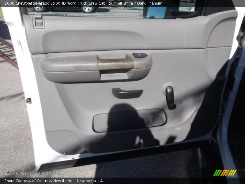 Summit White / Dark Titanium 2008 Chevrolet Silverado 3500HD Work Truck Crew Cab