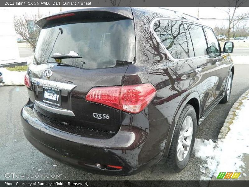 Dark Currant / Wheat 2012 Infiniti QX 56 4WD