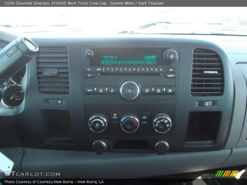 Summit White / Dark Titanium 2008 Chevrolet Silverado 3500HD Work Truck Crew Cab