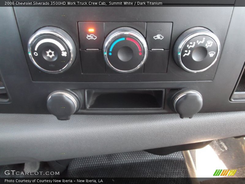 Summit White / Dark Titanium 2008 Chevrolet Silverado 3500HD Work Truck Crew Cab