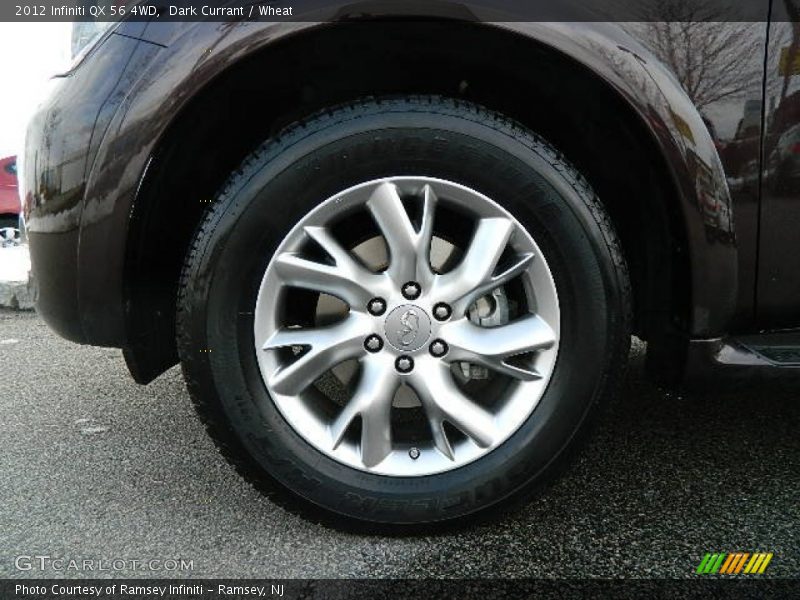 Dark Currant / Wheat 2012 Infiniti QX 56 4WD