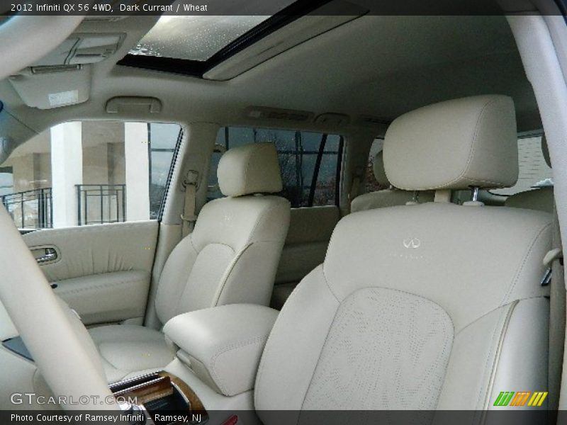 Dark Currant / Wheat 2012 Infiniti QX 56 4WD