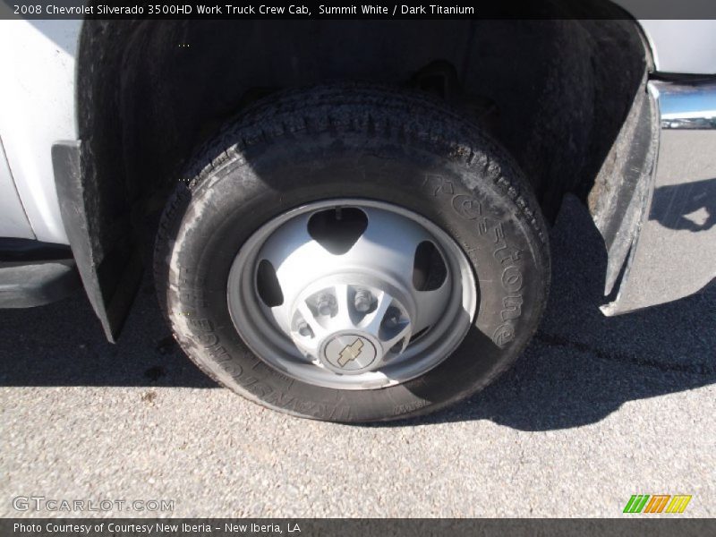 Summit White / Dark Titanium 2008 Chevrolet Silverado 3500HD Work Truck Crew Cab