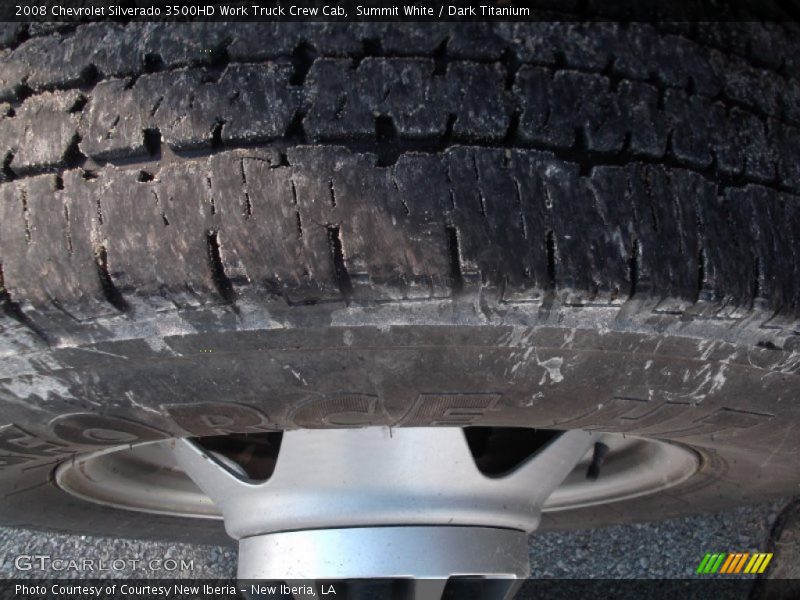 Summit White / Dark Titanium 2008 Chevrolet Silverado 3500HD Work Truck Crew Cab