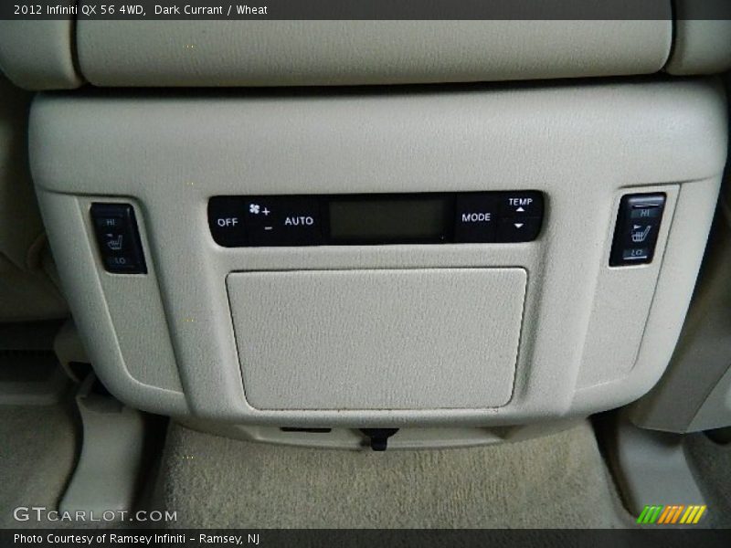 Dark Currant / Wheat 2012 Infiniti QX 56 4WD