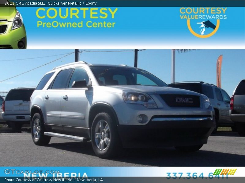 Quicksilver Metallic / Ebony 2011 GMC Acadia SLE