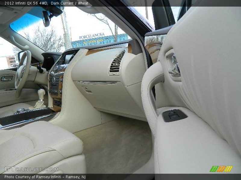 Dark Currant / Wheat 2012 Infiniti QX 56 4WD