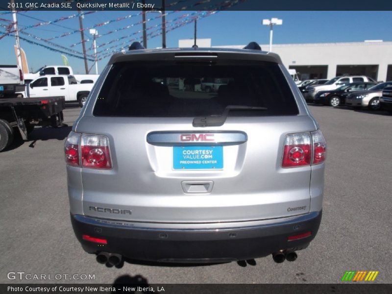 Quicksilver Metallic / Ebony 2011 GMC Acadia SLE