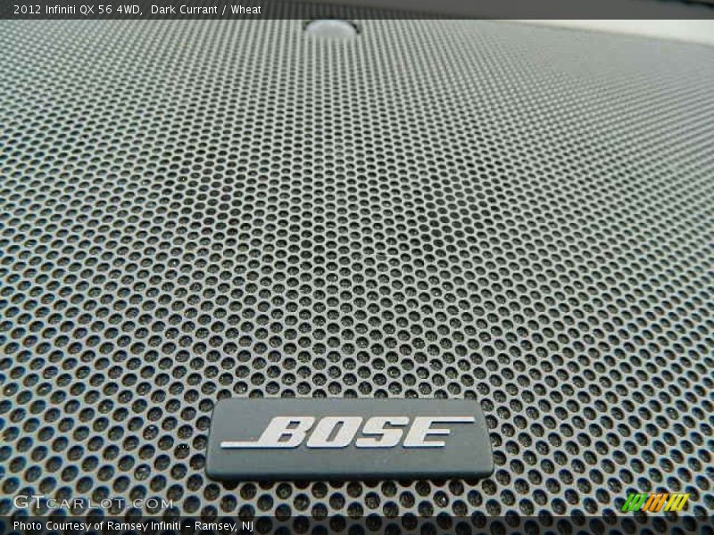 Dark Currant / Wheat 2012 Infiniti QX 56 4WD