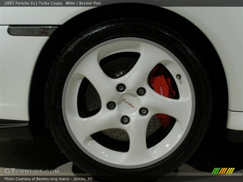 White / Boxster Red 2001 Porsche 911 Turbo Coupe