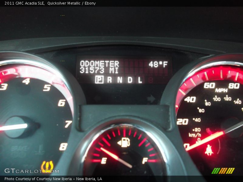 Quicksilver Metallic / Ebony 2011 GMC Acadia SLE
