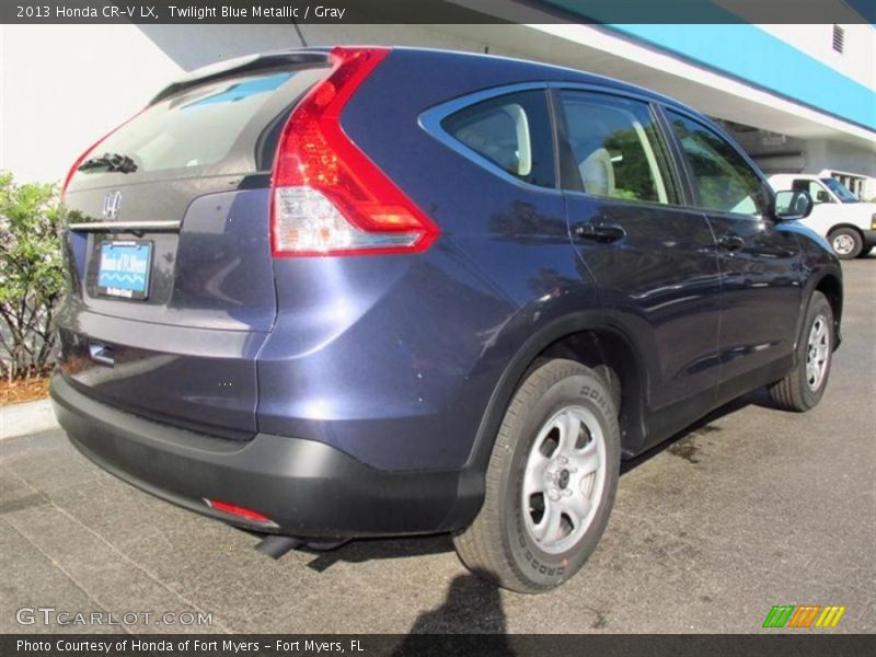 Twilight Blue Metallic / Gray 2013 Honda CR-V LX